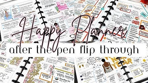 My 2024 Happy Planner Flip Through| October • Novenber • December After The Pen Spreads