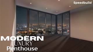 Bloxburg | Modern Luxury Penthouse | House Build