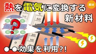 【熱電変換材料】世に溢れる廃熱を電気エネルギーに変える新材料の開発について（字幕推奨）