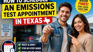 How to schedule an emissions test appointment in Texas