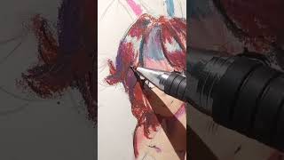 Drawing Using Oil Pastel , Tired To Edit It,