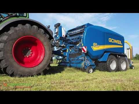 G-1 F125 Baler-wrapper combination in use