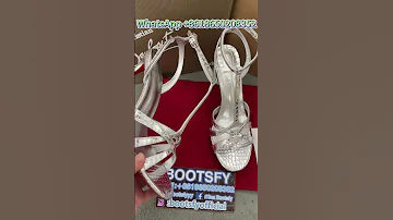 C Hristian Louboutin Leather Sandal Silver 