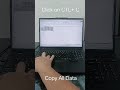 How to copy and paste all cell data (Window Shortcut Key)