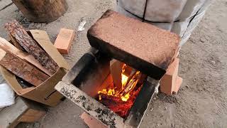 Jason's Wood Fired Rocket Forge. 2022 Permaculture Technology Jamboree with Uncle Mud