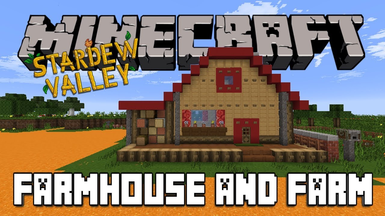 FARMHOUSE & FARM | Stardew Valley | Minecraft: Let's Build. 