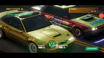 Drift attack race vs Volkofff, Static Shift Racing Gameplay