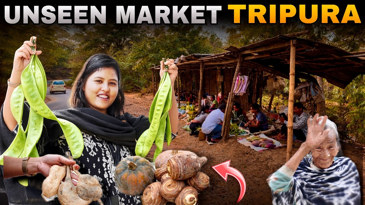 This Hidden Roadside Markets in Tripura only  Sells Organic Vegetables | Hathaikotor | Tripuri food