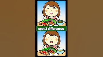 Can You Find 3 Differences in 10 Seconds?#shortsfeed