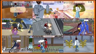 Complete all Missions Tutorial || Sakura School Simulator