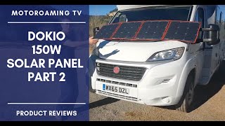 The Motoroamers product review Dokio 150W portable solar panel review part 2