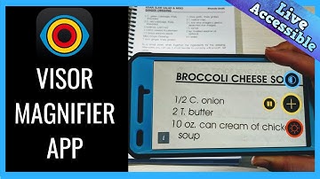 Portable video magnifier app - Visor Low Vision - How to and review #LiveAccessible