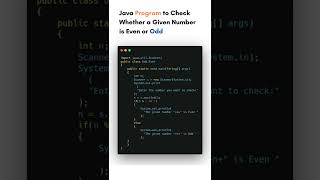 Java Program to Check Whether a Given Number is Even or Odd