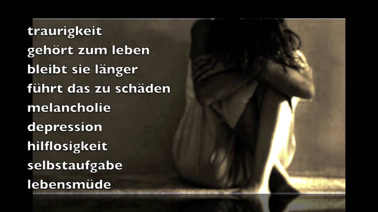 Traurigkeit C Bernd Topfer Gedicht 503 Youtube