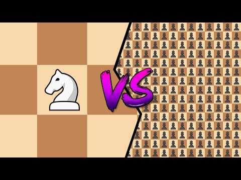 1 Knight vs 100 Pawns