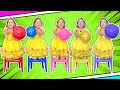 شفا تلعب بالبالونات المائية MC Divertida Finger Family Song Nursery Rhymes Learn Color With Balls