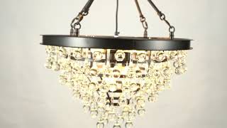 Ds-Sy12-Simple Round Crystal Chandelierdisplay Video