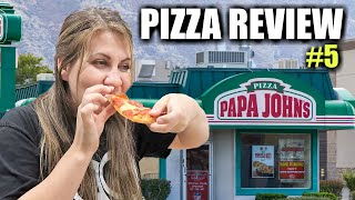 PAPA JOHN'S PEPPERONI PIZZA REVIEW TASTE TEST |
