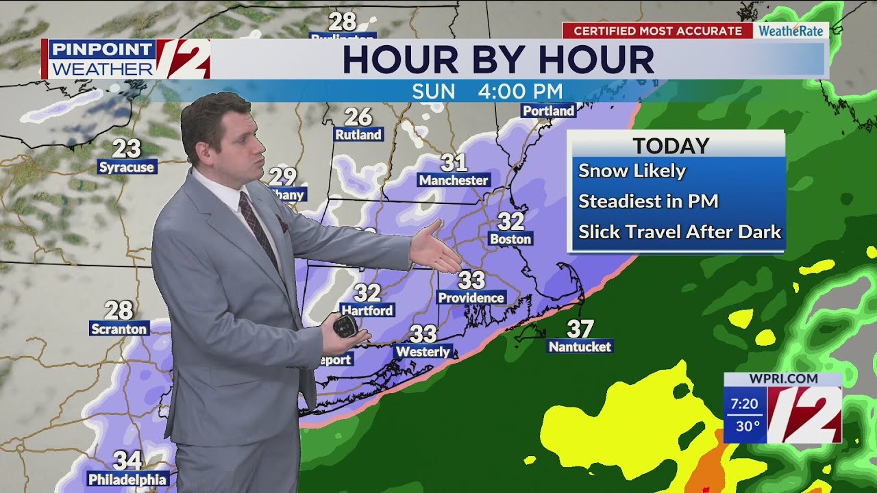WPRI 12 Weather Forecast 1/18/26: Snow Likely Today Into Tonight