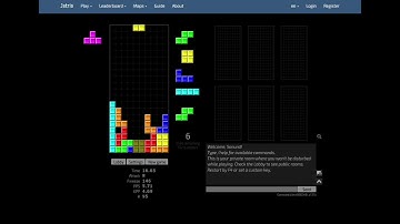 Downstacking bot plays 40L Sprint on Jstris - 18.63s