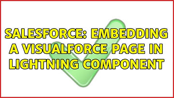 Salesforce: embedding a visualforce page in lightning component