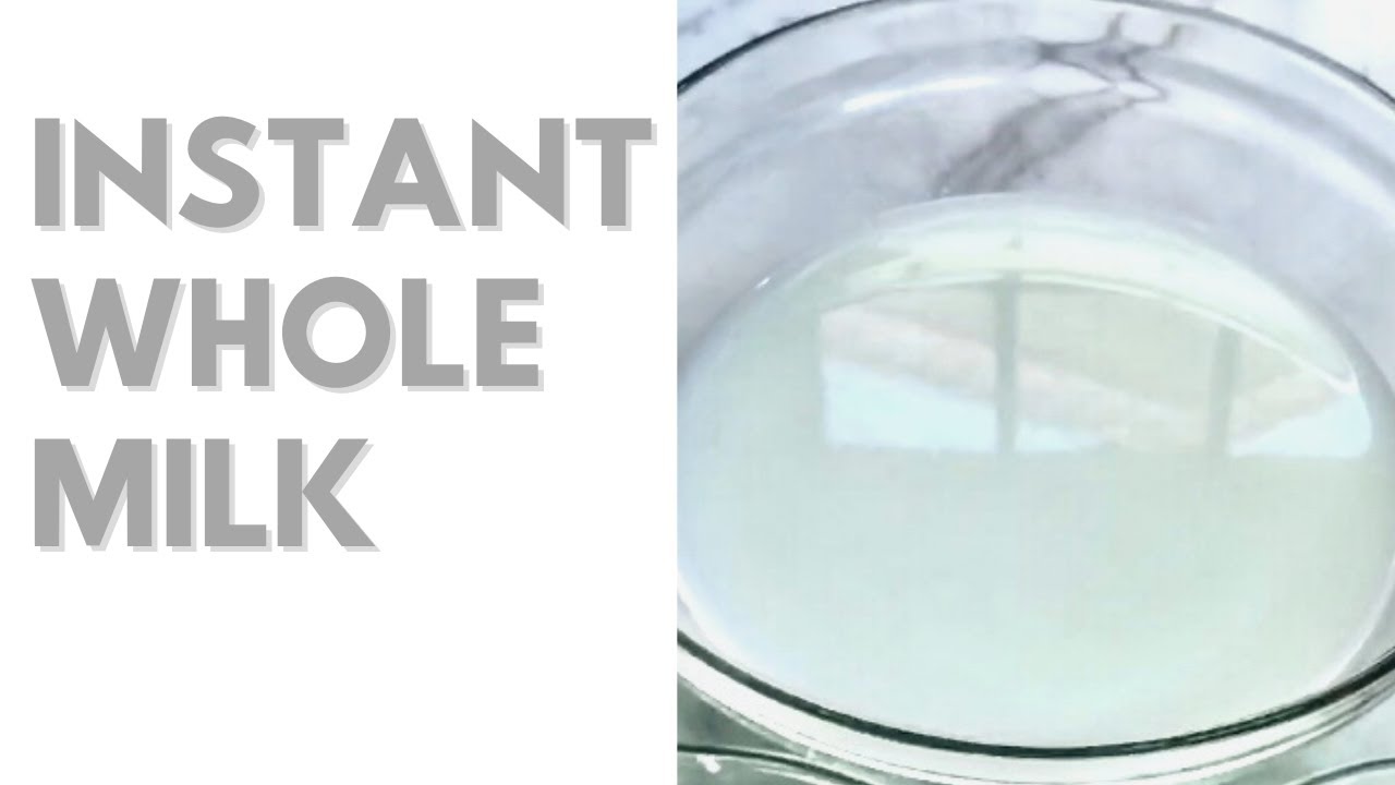 How to turn powdered milk into whole milk bakinghack wholemilk 