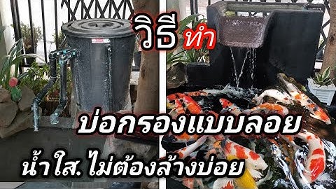 วิธีทำบ่อกรองแบบลอยน้ำใสไม่ต้องล้างบ่อย