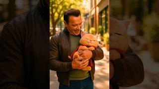 Arnold Rescues a Stray Cat on the Street 🐾❤️