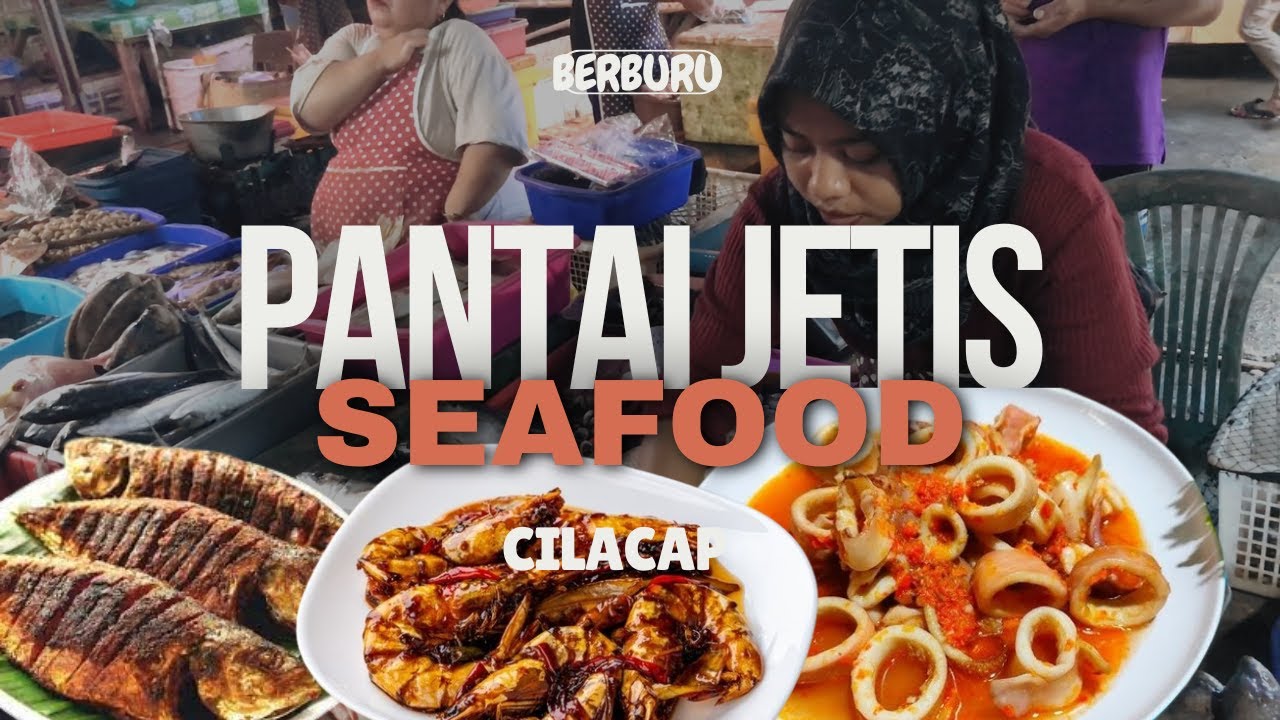 👨‍👩‍👦‍👦BERBURU KULINER SEAFOOD 🦐🦞🐙DI PANTAI JETIS CILACAP