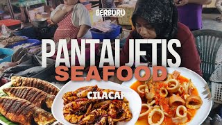 👨‍👩‍👦‍👦BERBURU KULINER SEAFOOD 🦐🦞🐙DI PANTAI JETIS CILACAP
