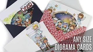 Nativity Scenes Diorama Cards + Make them in any size