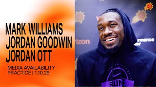 Jordan Ott, Mark Williams and Jordan Goodwin Practice Media Availability | 1-10-26