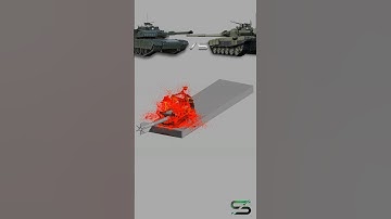 M1A1 Abrams with ERA VS T-90A #shorts