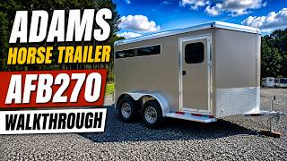 2023 Adam 2 Horse Slant Bumper Pull Trailer Tour | Model: AFB270