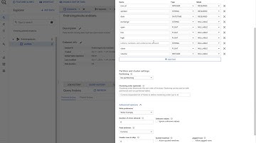 GCP Create BigQuery Schema permitting NULL data schema