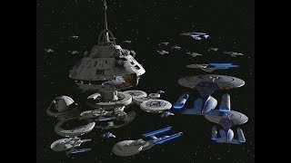 U.s.s. Defiant At Starbase 375 - Profile View Far Away