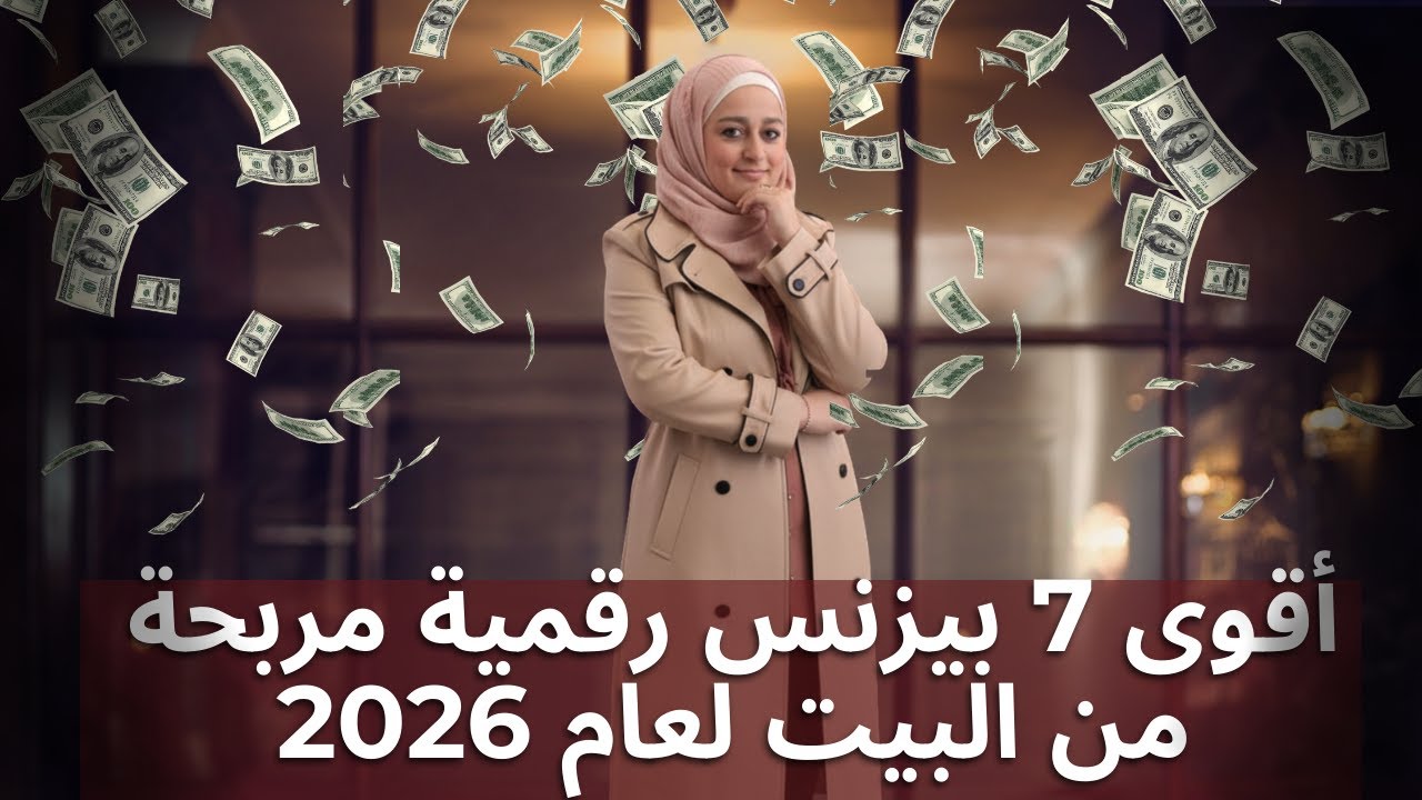 أقوى 7 بيزنس رقمية مربحة من البيت لعام 2026 | ابدئ بدون خبرة وبدخل ثابت