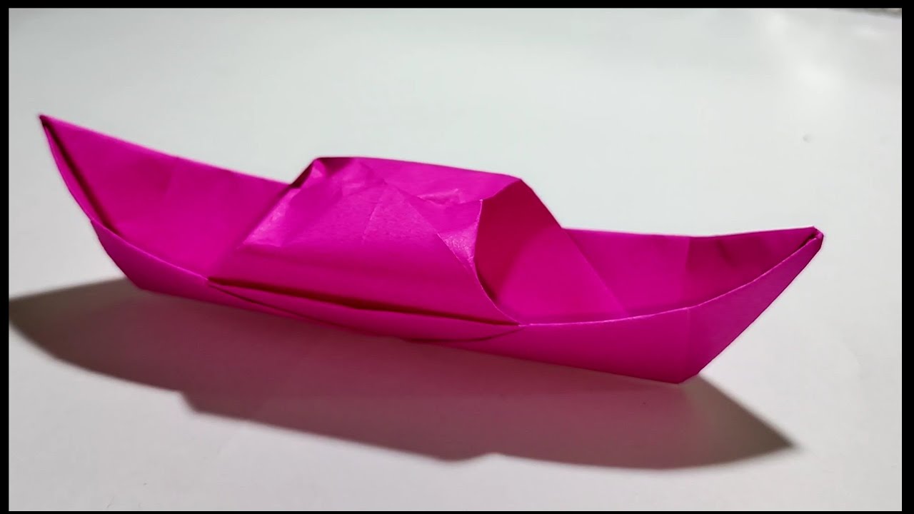 HOW TO MAKE A PAPER BOAT ORIGAMI PAPER BOAT. YouTube