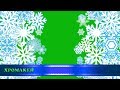 Зимние переходы "Снежинки", хромакей/Winter transitions "Snowflakes",  chromakey