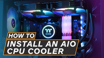 How to INSTALL a CPU AIO Water Cooler - Thermaltake Water 3.0 ARGB CPU Cooler