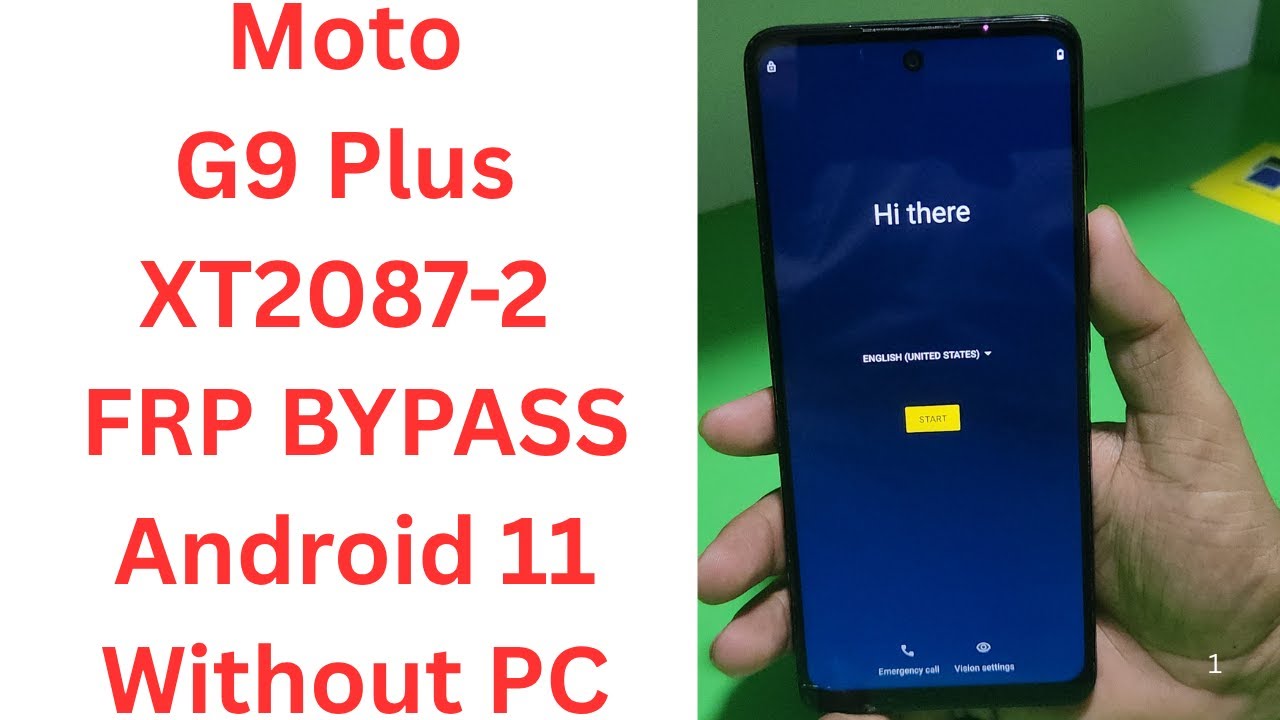 Moto G9 Plus XT2087-2 FRP BYPASS Android 11 Without PC | moto g9 plus frp bypass
