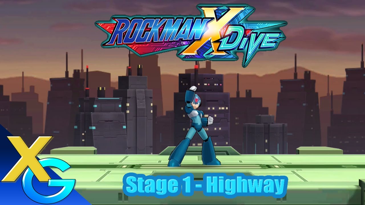 Megaman X Dive Stage 1 Highway Console Edit" (Base X, Hard