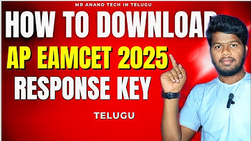 How to download ap eamcet response key 2025