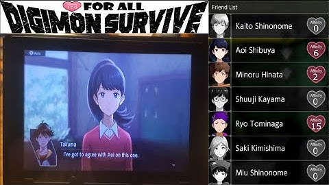 Digimon Survive "100 Affinity for All" One Run Guide Part 2: Balancing Affinities (Chapter 2)