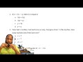 CSEC Maths Multiple Choice - Transposing, Word to Algebraic Equation, Binary Operators, Indices