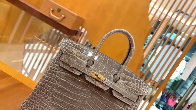 Lot - PREMIUM LOT - HERMÈS, 2022, Birkin 30 bag, White Himalaya Crocodile  Niloticus, with palladium hardware