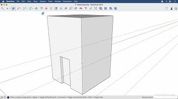 05   Using the Tape Measure tool for precise drawing in SketchUp