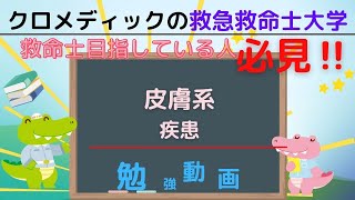 【救急救命士国家試験対策】YouTube学習，勉強，皮膚系疾患