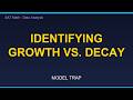 Identifying Growth vs. Decay: SAT Trap
