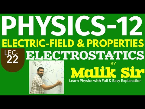 LECTURE_22_ELECTRIC_FIELD_AND _PROPERTIES_ELECTRIC_FIELD_LINES #ELECTROSTATICS_#CLASS-12_#PHYSICS